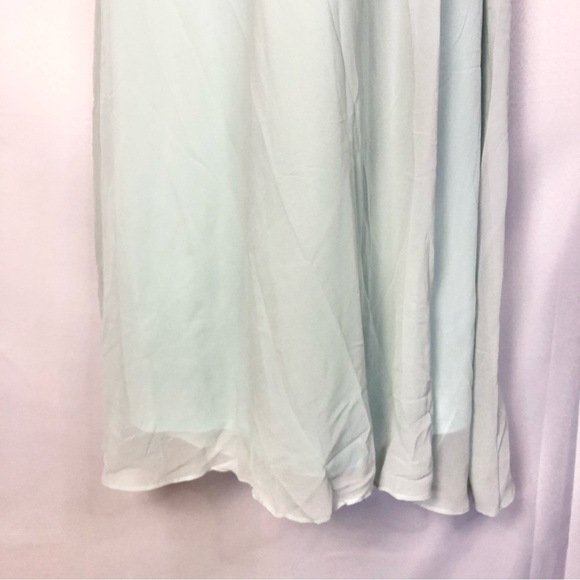 BooHoo Light Blue Chiffon Wrap Formal Maxi Dress 6 - Picture 4 of 4